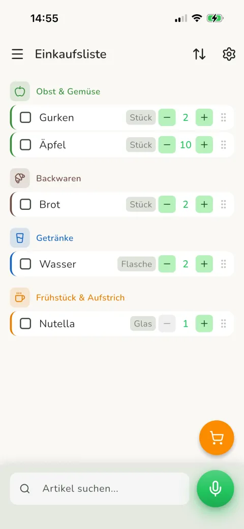 Mengen mit einem Tipp anpassen – Pauly App